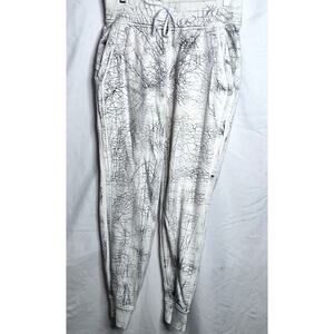 Lululemon Warm Down Jogger Womens Size 6 Mid Rise Thread Dye White Gray Pants